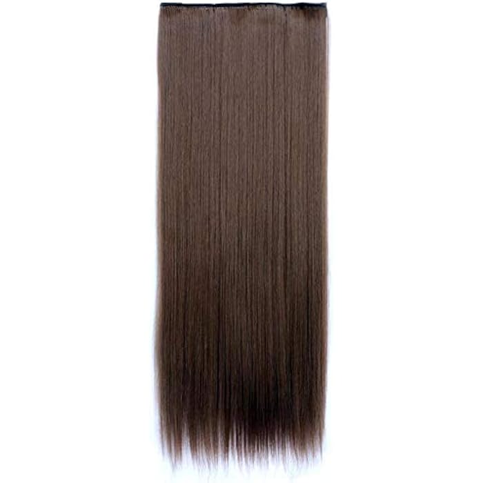 DILLARDS Clip In Hair Extension Long Heavy Straight Brown No.10 - Image 2